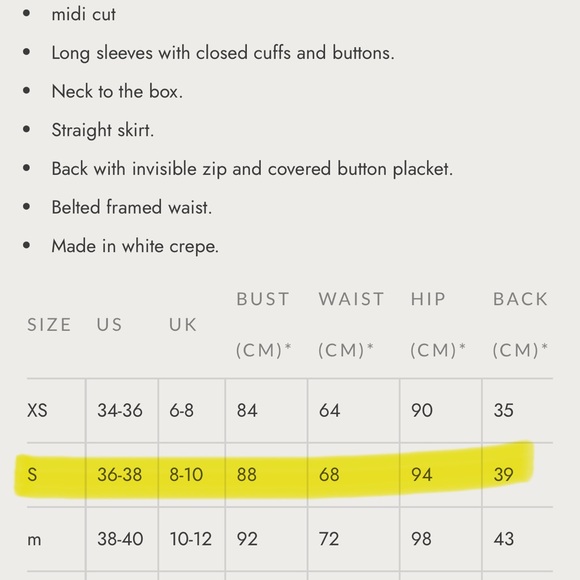 Cherubini Dina white-ivory small wedding dress midi with button accents. - Picture 8 of 8